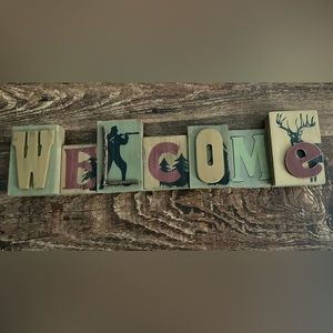 Rustic Welcome sign